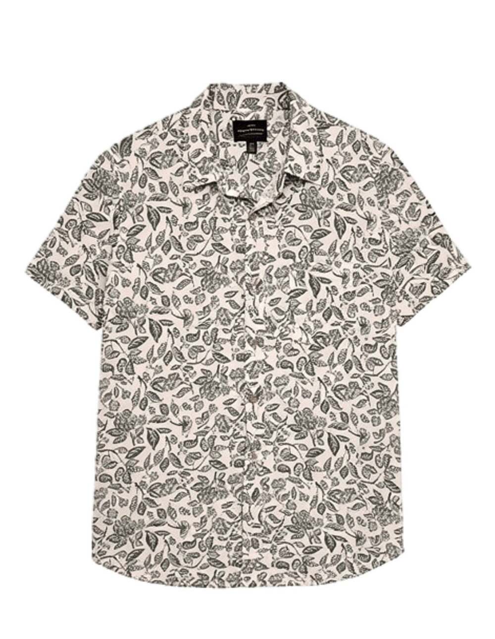 Lucky Brand Men's Size M Short Sleeve Floral Print Button Down Shirt